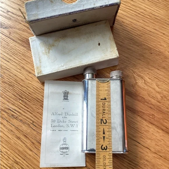 Vintage: Alfred Dunhill Lighter Filler Flask. - Picture 6 of 12